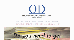Desktop Screenshot of organizingdecorator.com